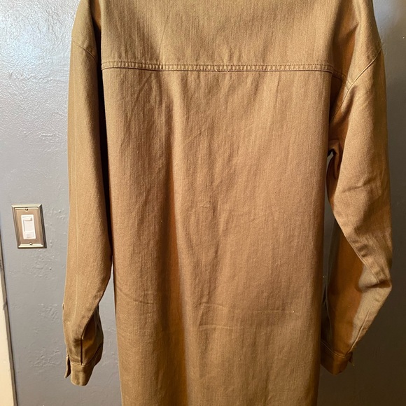 Forever 21 Button Down Long Sleeve khaki Shirt - Picture 13 of 16